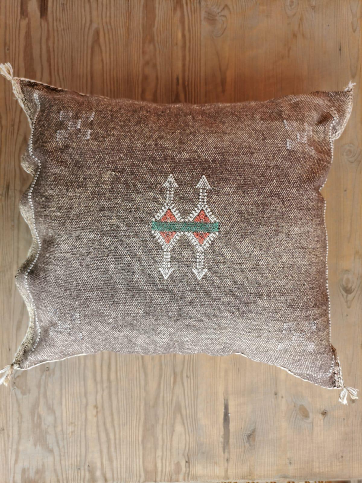 Housse de coussin soie végétale d'Aloe vera