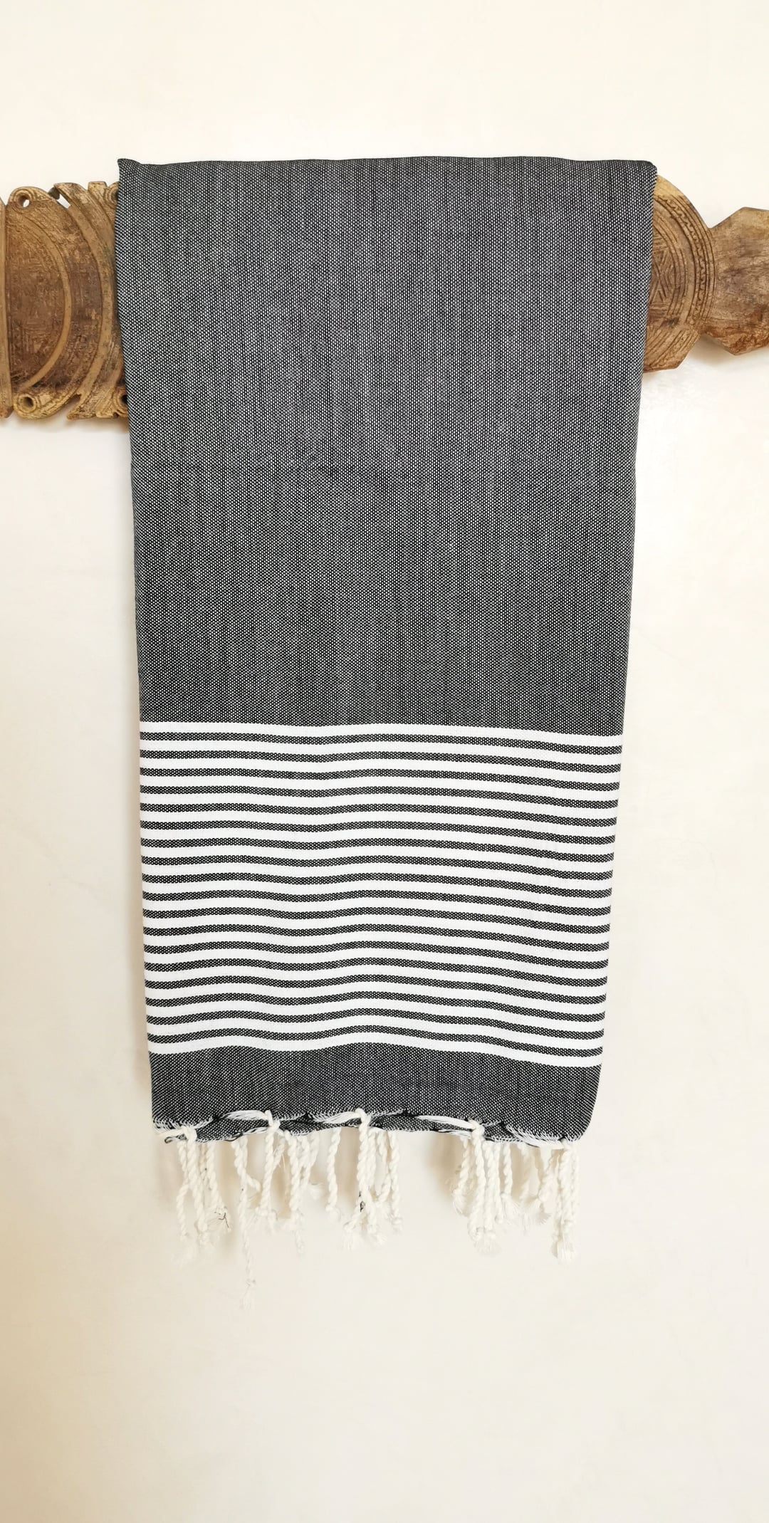 Fouta plate Noir & Blanc