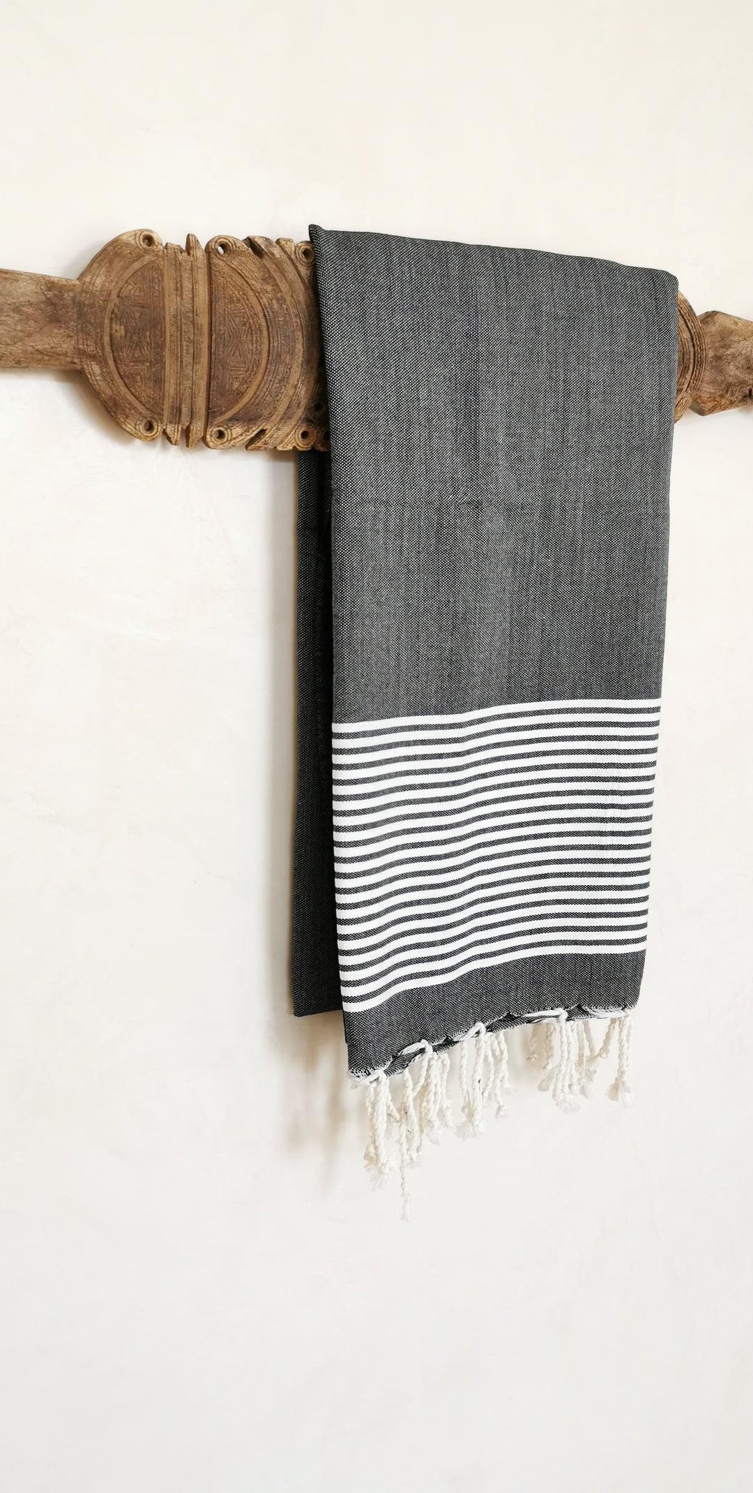 Fouta plate Noir & Blanc