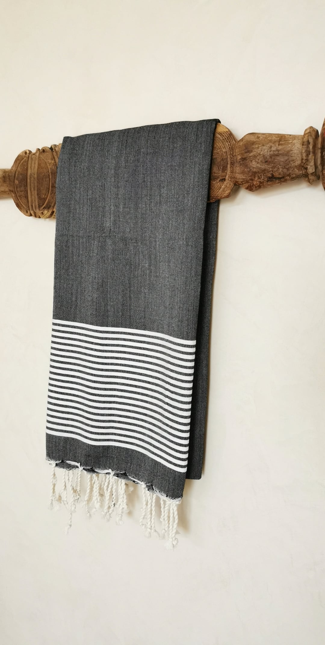 Fouta plate Noir & Blanc