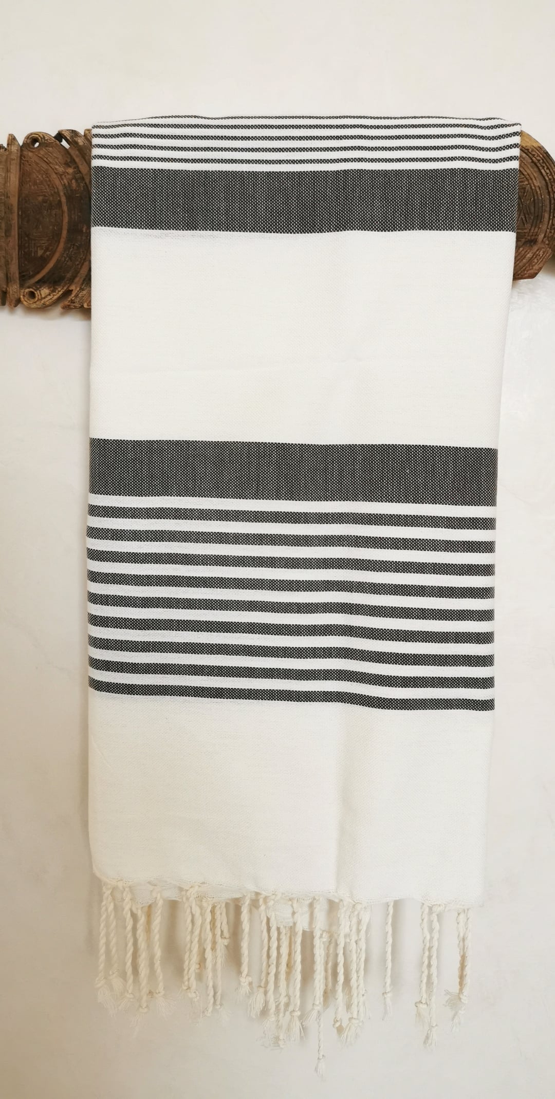 Fouta plate taupe