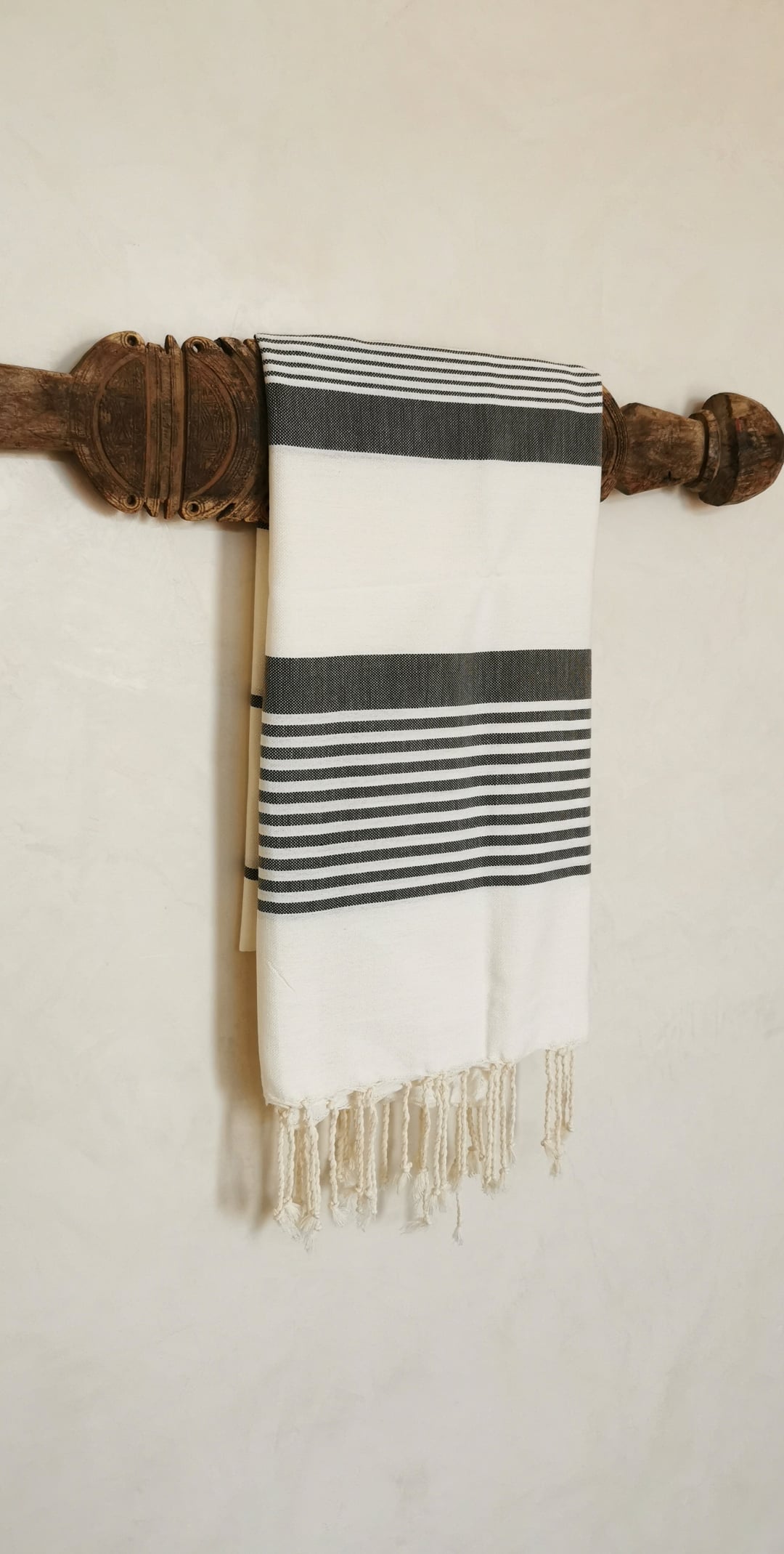 Fouta plate taupe