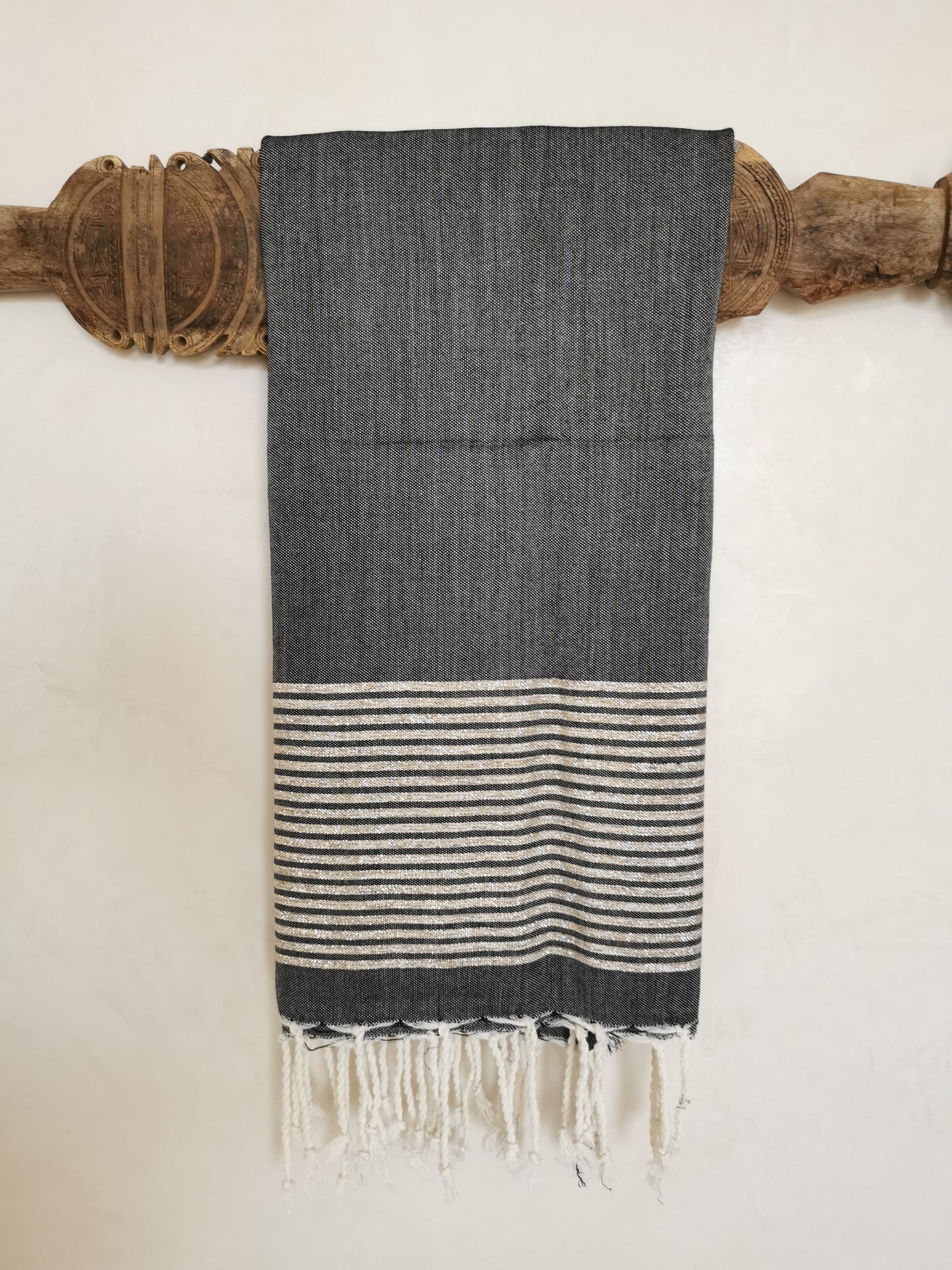 Fouta plate Noir & Blanc