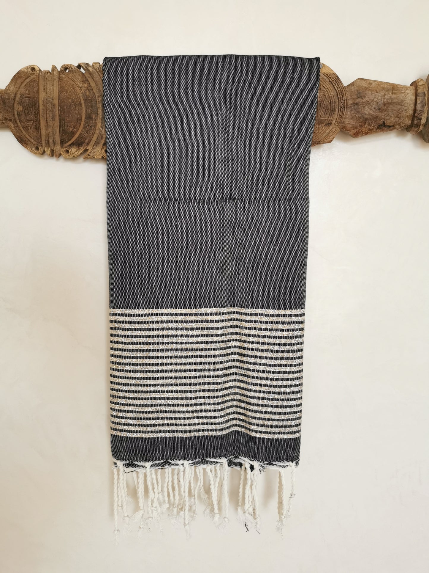 Fouta plate Noir & Blanc