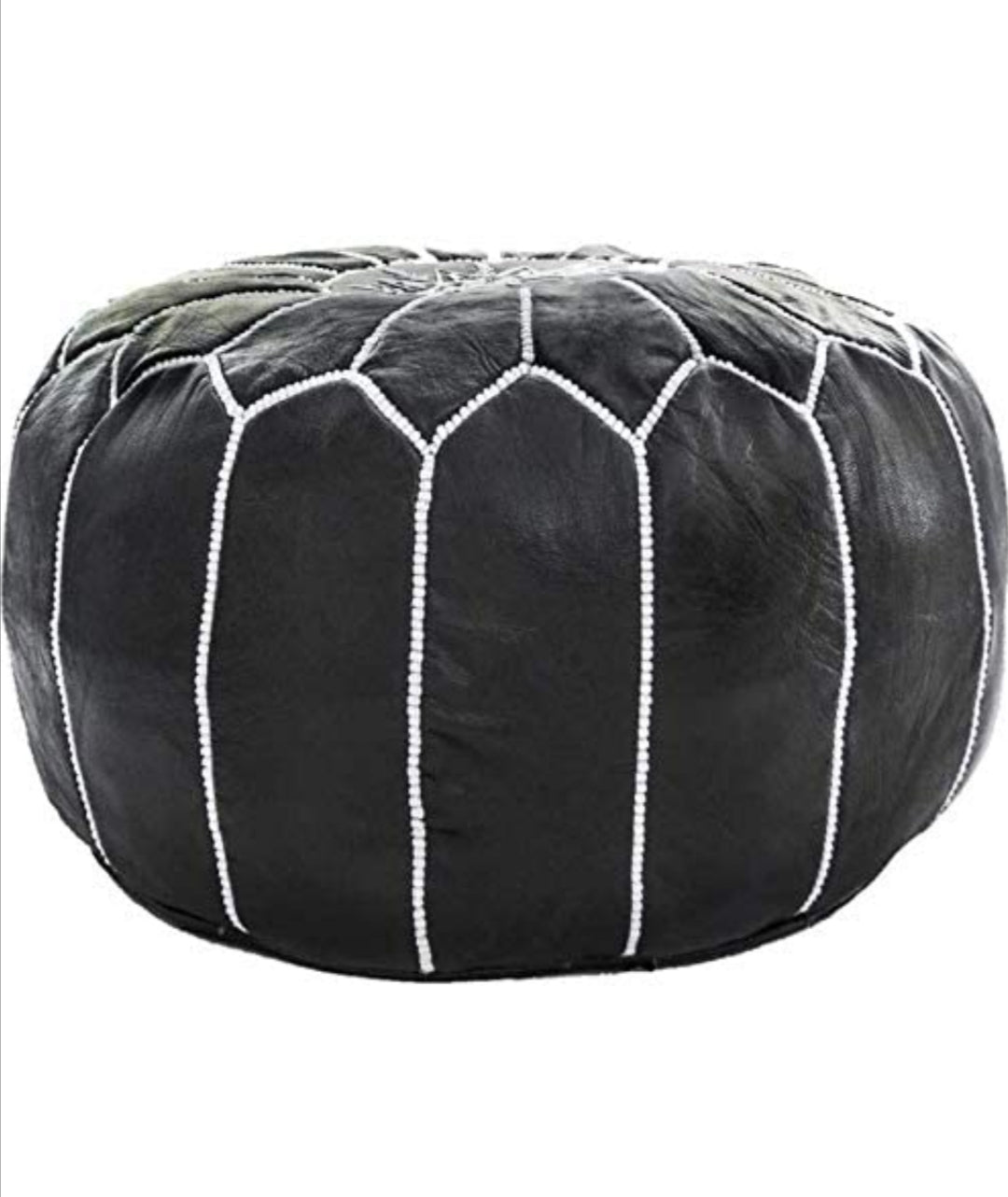 Pouf Rond Cuir
