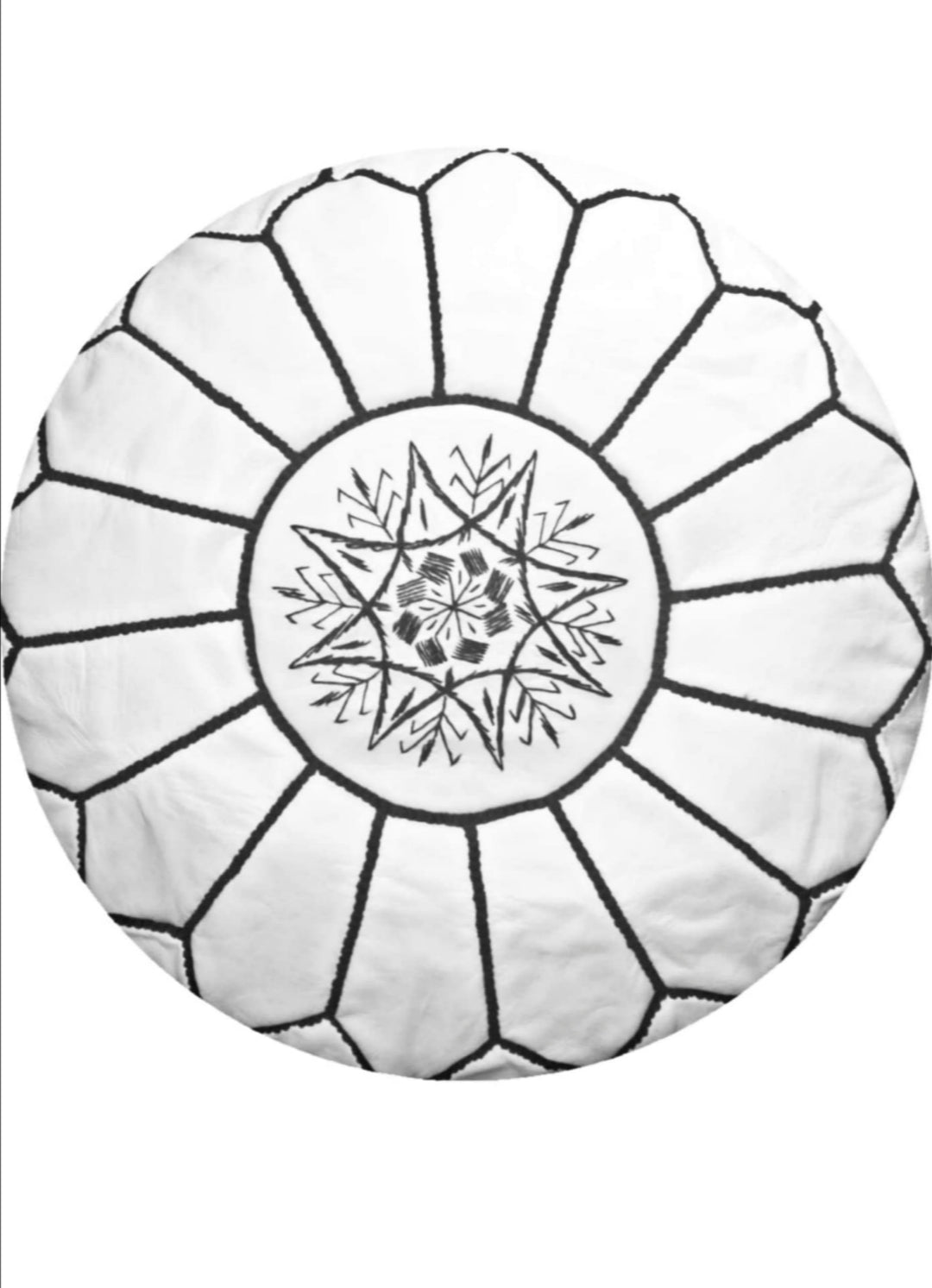 Pouf Rond Cuir