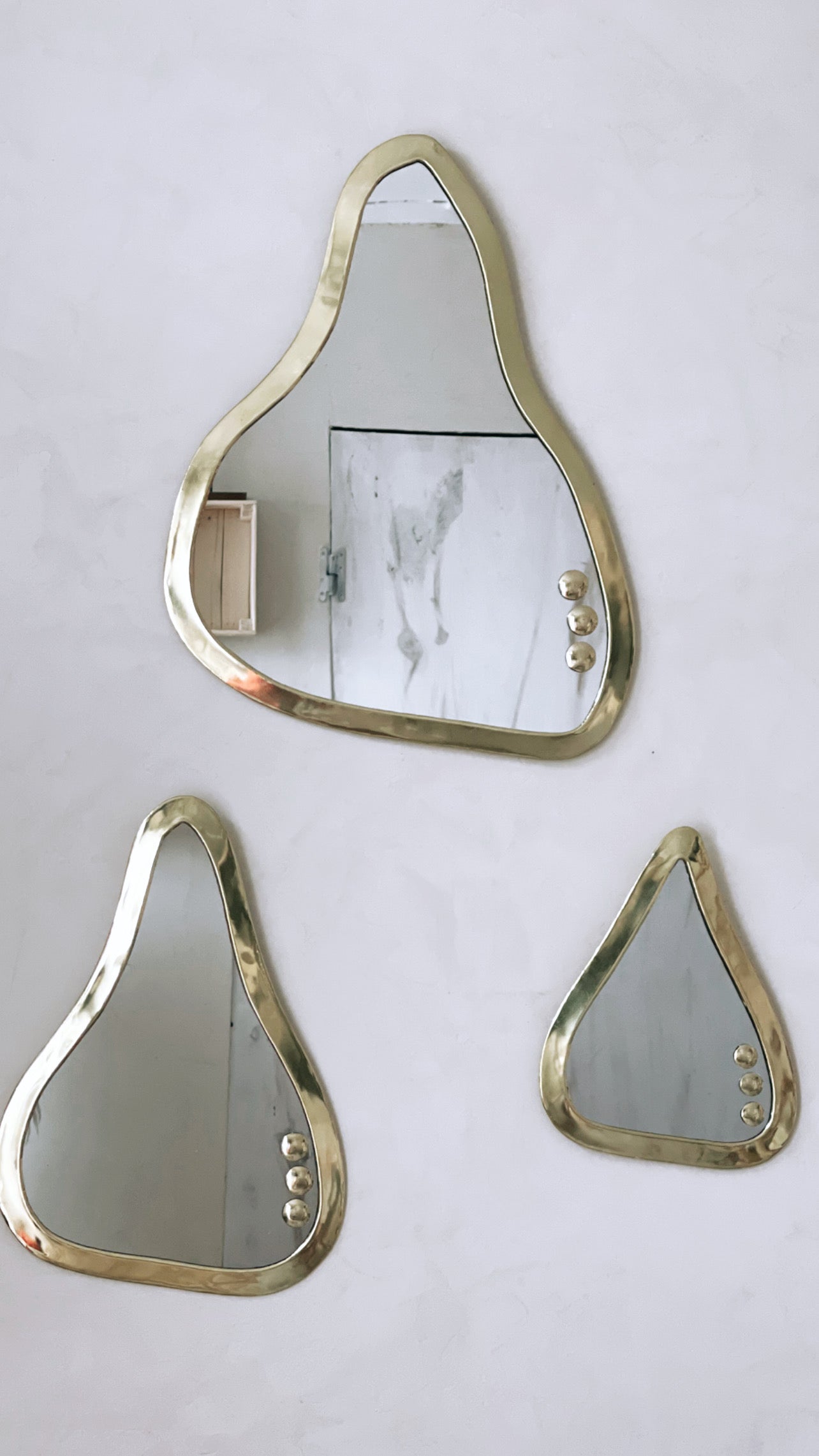 Trio Miroir en cuivre