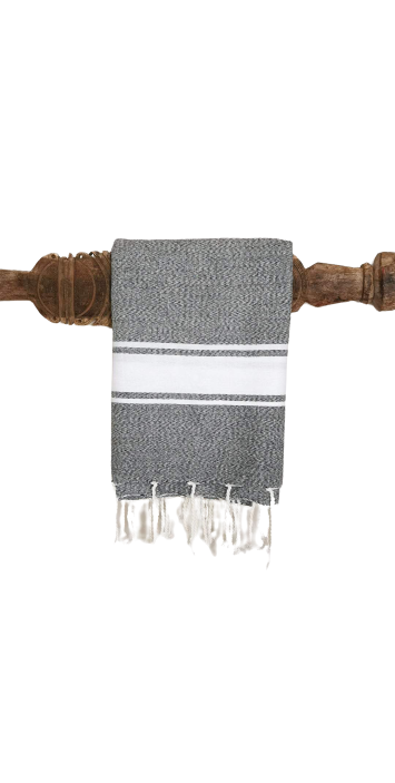 Fouta plate grise