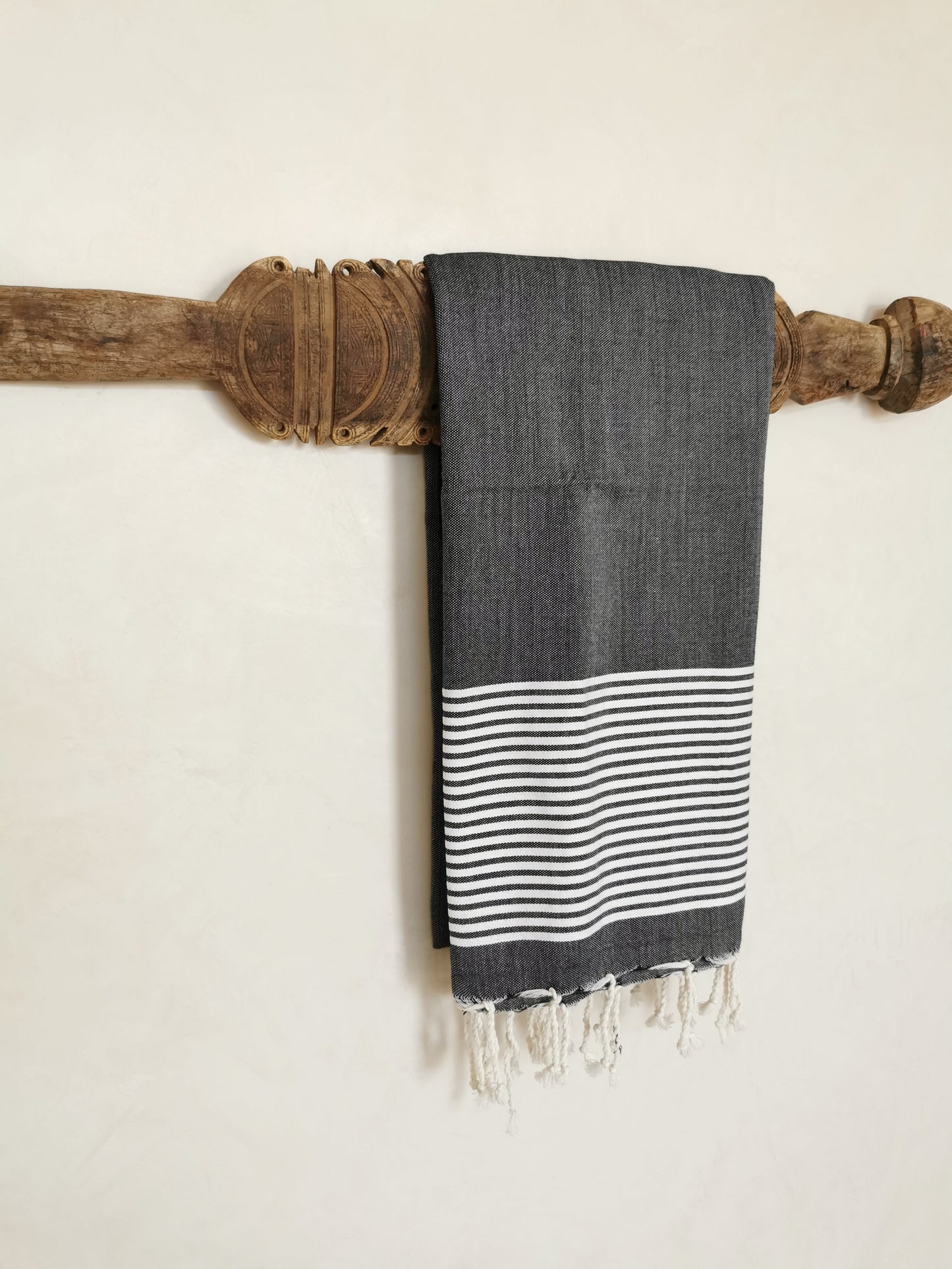 Fouta plate Noir & Blanc