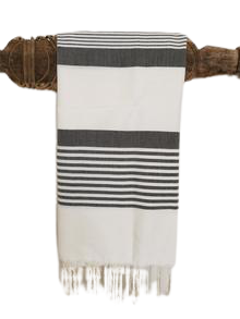 Fouta plate taupe